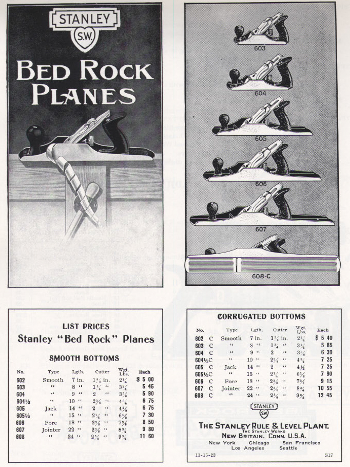 1927 PAPER AD 16 Page Stanley Bed Rock Plane Bailey Diagram Repair